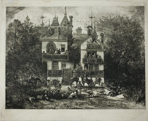 Indulás a Vadászatra alkotó: Rodolphe Bresdin