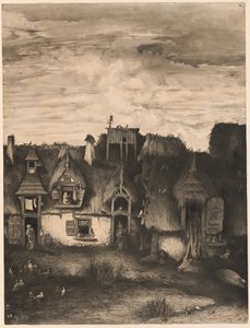 Fantázia parasztház alkotó: Rodolphe Bresdin