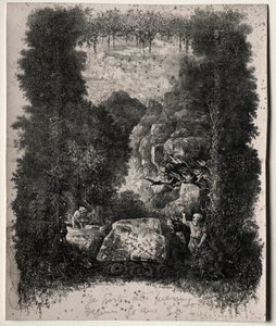 Thierry-Faletans első előképe mesékhez és mesékhez, 1868. alkotó: Rodolphe Bresdin