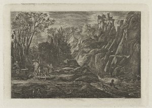 Ruiter en dood in het landschap A lovag és a halál Régi legenda alkotó: Rodolphe Bresdin