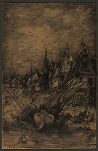 Elmosott hajók alkotó: Rodolphe Bresdin