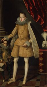 Fülöp herceg és a törpe, Miguel Soplillo, 1620 körül (olaj, vászon) alkotó: Rodrigo de Villandrando