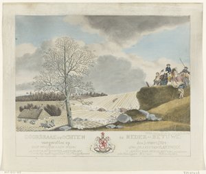 Áttörés Ochtenben, 1784 Áttörés az Ochtennél, Alsó-Bétuwe-ban; december 1-jén történt: 1784. március (cím a tárgyon) alkotó: Roeland van Eynden