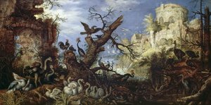 Táj madarakkal alkotó: Roelandt Jacobsz. Savery