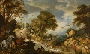 Orpheus és az állatok (olaj, vászon) alkotó: Roelandt Jacobsz. Savery