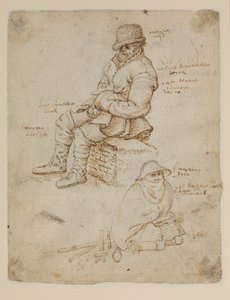 Két ülő figura (fordítva) alkotó: Roelandt Jacobsz. Savery