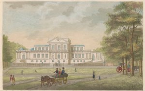 Welgelegen pavilon Haarlemben, 1825 körül A Welgeleegen királyi pavilon, amelyet den Heere Hope épített - in den Jaare 1786, Haarlem közelében / Le Pavillon Royale Welgeleegen - bati par le Sieur Hope - l