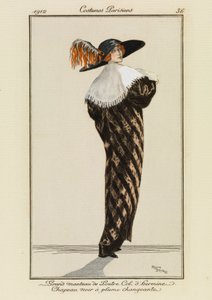 36. tányér a "Costumes Parisiens" című kötetből