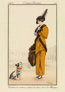 43. tányér a "Costumes Parisiens" című kötetből