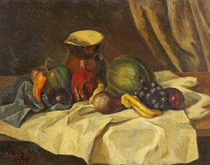 Csendélet - Gyümölcs kancsóval alkotó: Roger Eliot Fry