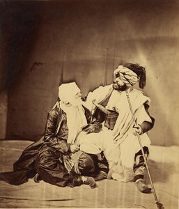 Jelmezbe öltözött pár alkotó: Roger Fenton