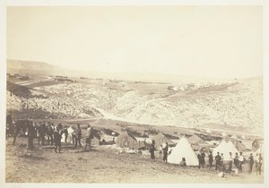 A lovas tüzérség táborozása alkotó: Roger Fenton