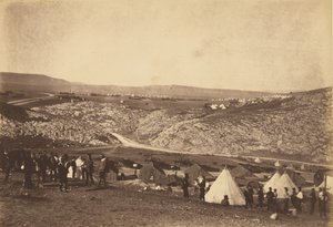 A lovas tüzérség táborozása alkotó: Roger Fenton