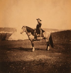 Pierre Bosquet francia tábornok, Portré lovon ülve, Krími háború, Krím, Ukrajna alkotó: Roger Fenton
