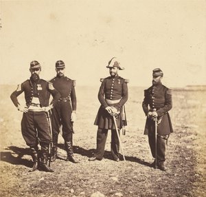 Bennet tábornok és törzsének tisztjei alkotó: Roger Fenton