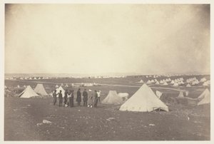 Bosquet tábornok szállása a Mackenzie farm felé nézve alkotó: Roger Fenton