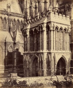 A lincolni katedrális, a Galilea-előcsarnok alkotó: Roger Fenton