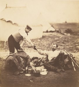 Hallewell alezredes, véget ért a munkanapja. alkotó: Roger Fenton