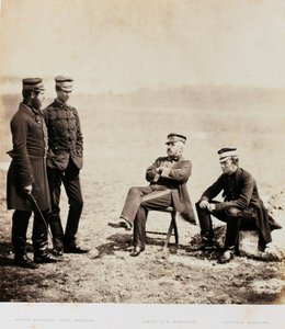 Henry William Barnard vezérőrnagy és személyzete, egy 1855-ös krími háborúval kapcsolatos, 52 fényképet tartalmazó albumból alkotó: Roger Fenton