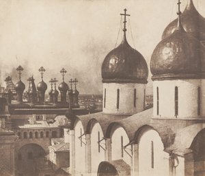Moszkva, templomok kupolái a Kremlben,1852 (fotó) alkotó: Roger Fenton
