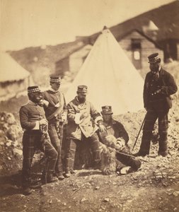 A 71. Highlanders ezred tisztjei alkotó: Roger Fenton
