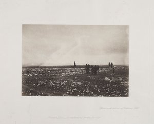 Tisztek a kilátón a Cathcarts-hegyen, 1855. alkotó: Roger Fenton