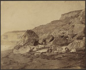 Rocken End (nyugatról nézve), Wight-sziget alkotó: Roger Fenton