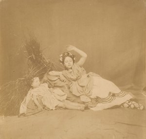 Királyi gyerekek az évszakok táblájában, 1854. alkotó: Roger Fenton