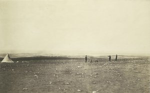 Sebastopol a Cathcart-hegyről, 1855. alkotó: Roger Fenton