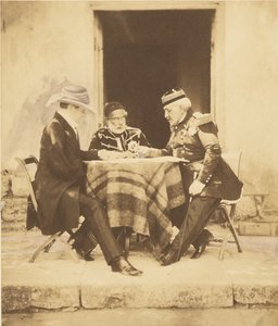 A Mamelon elfoglalásának reggelén tartott haditanács alkotó: Roger Fenton