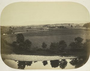Bordák völgye és Pendle Hill, 1859. alkotó: Roger Fenton