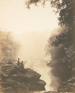 Wharfe and Pool, Below the Strid, 1854. alkotó: Roger Fenton