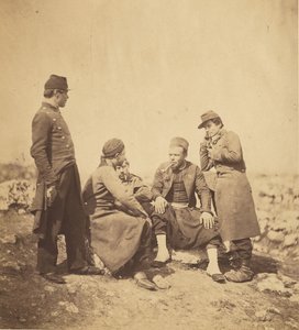 Zouaves  Soldiers of the Line. alkotó: Roger Fenton