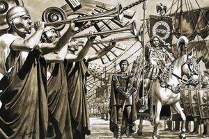 Caligula átlovagol a Nápolyi-öblön alkotó: Roger Payne