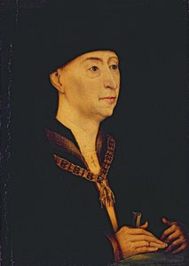Jó Fülöp (1396-1467) Burgundia hercege (1419-67) (olaj, tábla)
