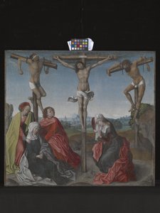 Keresztre feszítés (olaj, fa) alkotó: Rogier van der Weyden