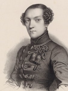 Antoine de Kontski zongoraművész és zeneszerző portréja 1817-1899. alkotó: Romain Cazes