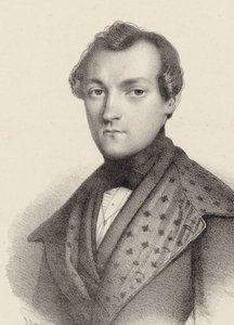 Antoine de Kontski zongoraművész és zeneszerző portréja 1817-1899. alkotó: Romain Cazes
