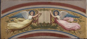 A Saint-François-Xavier templom vázlata: 1874 és 1876 között (olaj, gouache, akvarell, papír). alkotó: Romain Cazes