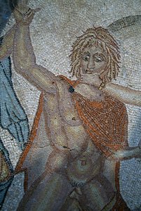 Hylas elrablása nimfák által, mozaik a Vénusz Házában, Volubilis római városában (UNESCO világörökségi lista alkotó: Roman