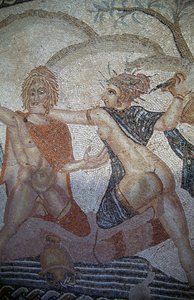 Hylas elrablása nimfák által, mozaik a Vénusz Házában, Volubilis római városában (UNESCO világörökségi lista alkotó: Roman
