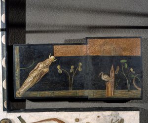 „Asarotos” (Söpöretlen padló) Harakliton által aláírt mozaiktöredékek Rómából, Kr.u. 2. század, Róma alkotó: Roman