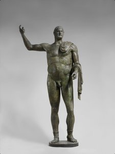 Trebonianus Gallus császár bronzszobra, i.sz. 251–253 (bronz) alkotó: Roman