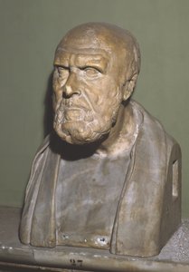 Soli Chrysippus mellszobra, a hellenisztikus eredeti római másolata (márvány) alkotó: Roman