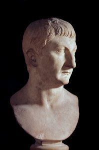 Drusus the Young (meghalt i.sz. 23-ban) mellszobra, Tibere római császár fia (Tiberio Claudio Nerone, ie 42-37). Márvány szobor. Kr.u. 1. század. Párizs, Louvre Múzeum alkotó: Roman