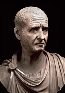 Decius császár mellszobra (márványszobor, 3. század) alkotó: Roman