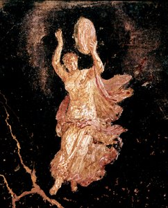 Táncos tamburával (freskó alkotó: Roman