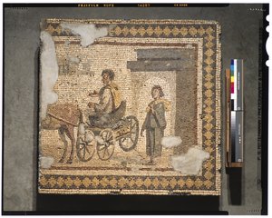 Indulás (A Menander házából), 250 körül (márvány) alkotó: Roman