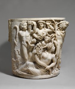 Márvány szarkofág részlete Dionüszosz diadalával és az évszakokkal, i.sz. 260–270 (márvány) alkotó: Roman