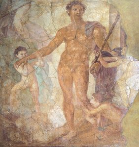 Theus Liberatort ábrázoló freskó (freskó) alkotó: Roman